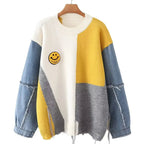 R&B | Fröhlicher Patchwork-Pullover für Frauen
