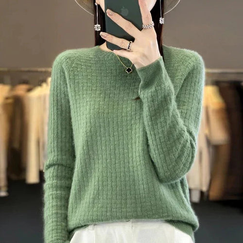 R&B | Klassischer Strukturiert Gestrickter Pullover