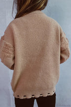 R&B | Weihnachten 3D Baum Perle Solid Flocked Pullover