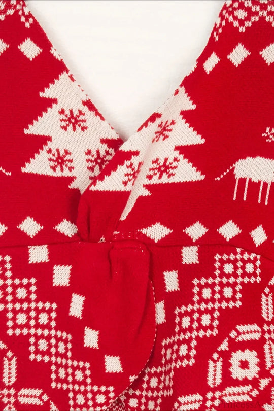 R&B | Christmas Double-Sided Irreguläre Schneeflocken-Pullover