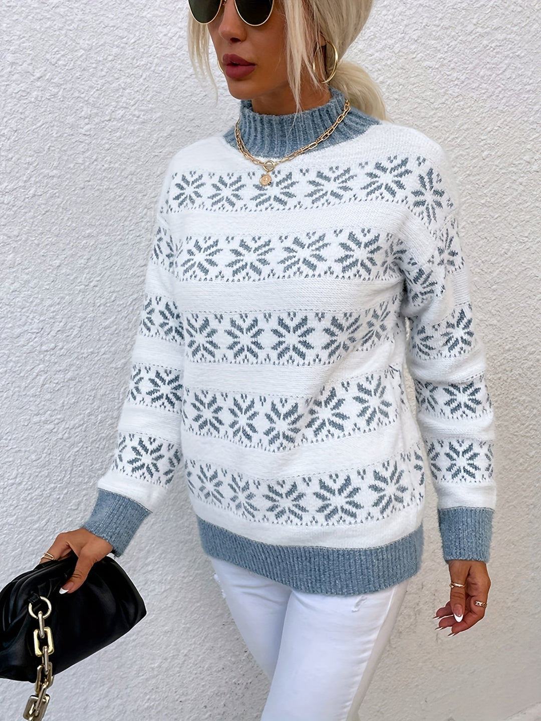 R&B | Weihnachtsmuster Pullover