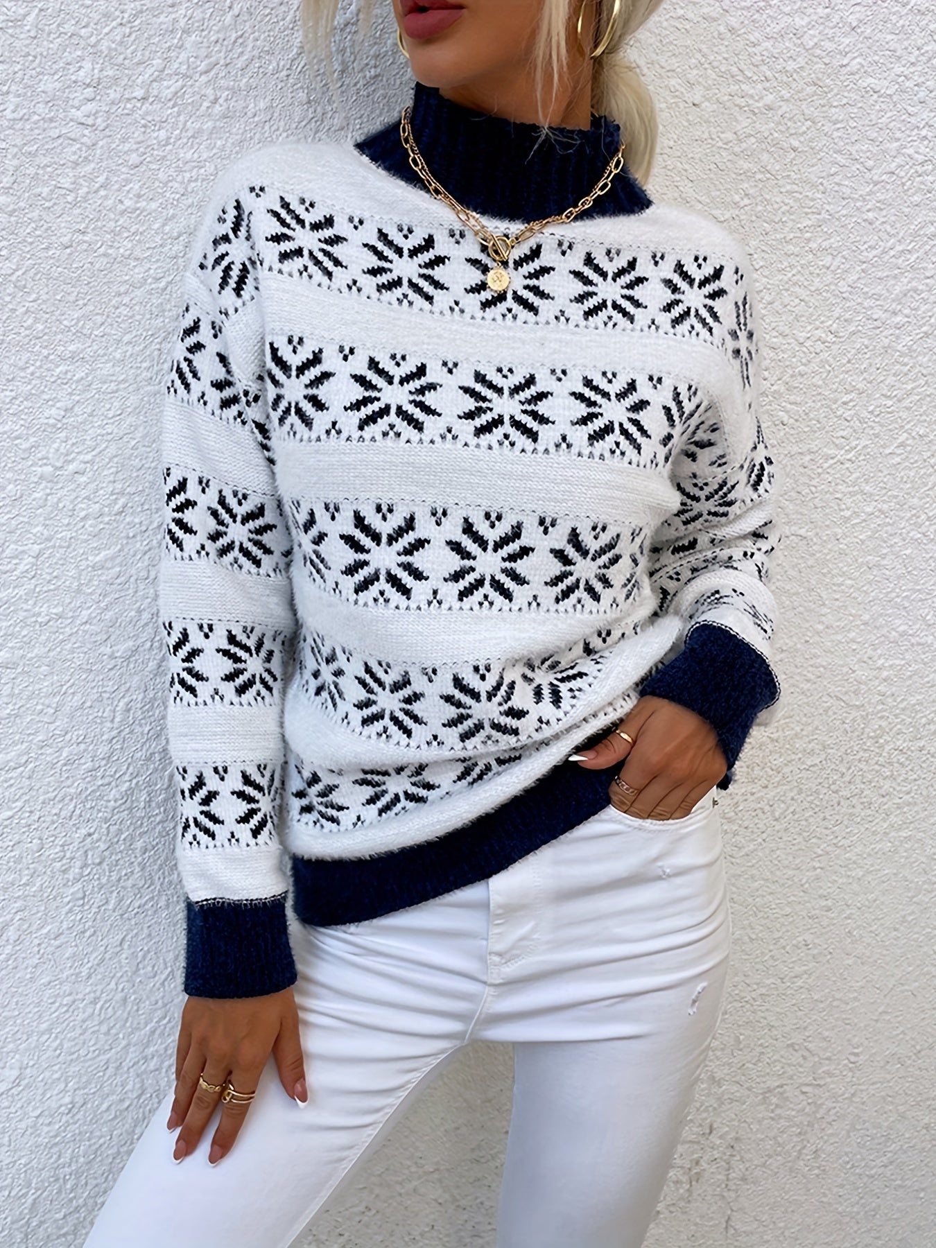 R&B | Weihnachtsmuster Pullover
