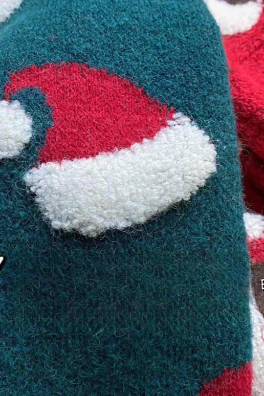R&B | Weihnachtsstrumpf Schneeflocke Lockere Pullover