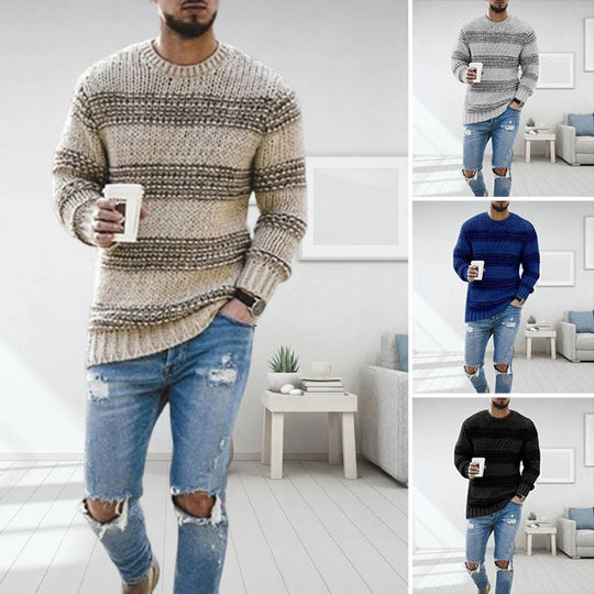 R&B | Grobstrick Skandinavischer Herrenpullover