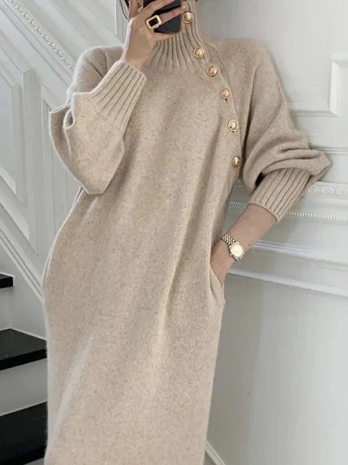 R&B | Bequemes Damen Sweatkleid mit Gürtel