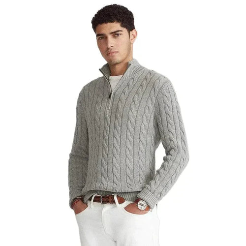 R&B | Klassischer Kabelstrickpullover für Männer
