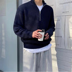 R&B | Klassischer Halbzip Herrenpullover