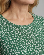 Damen Midi-Kleid mit Taillengürtel