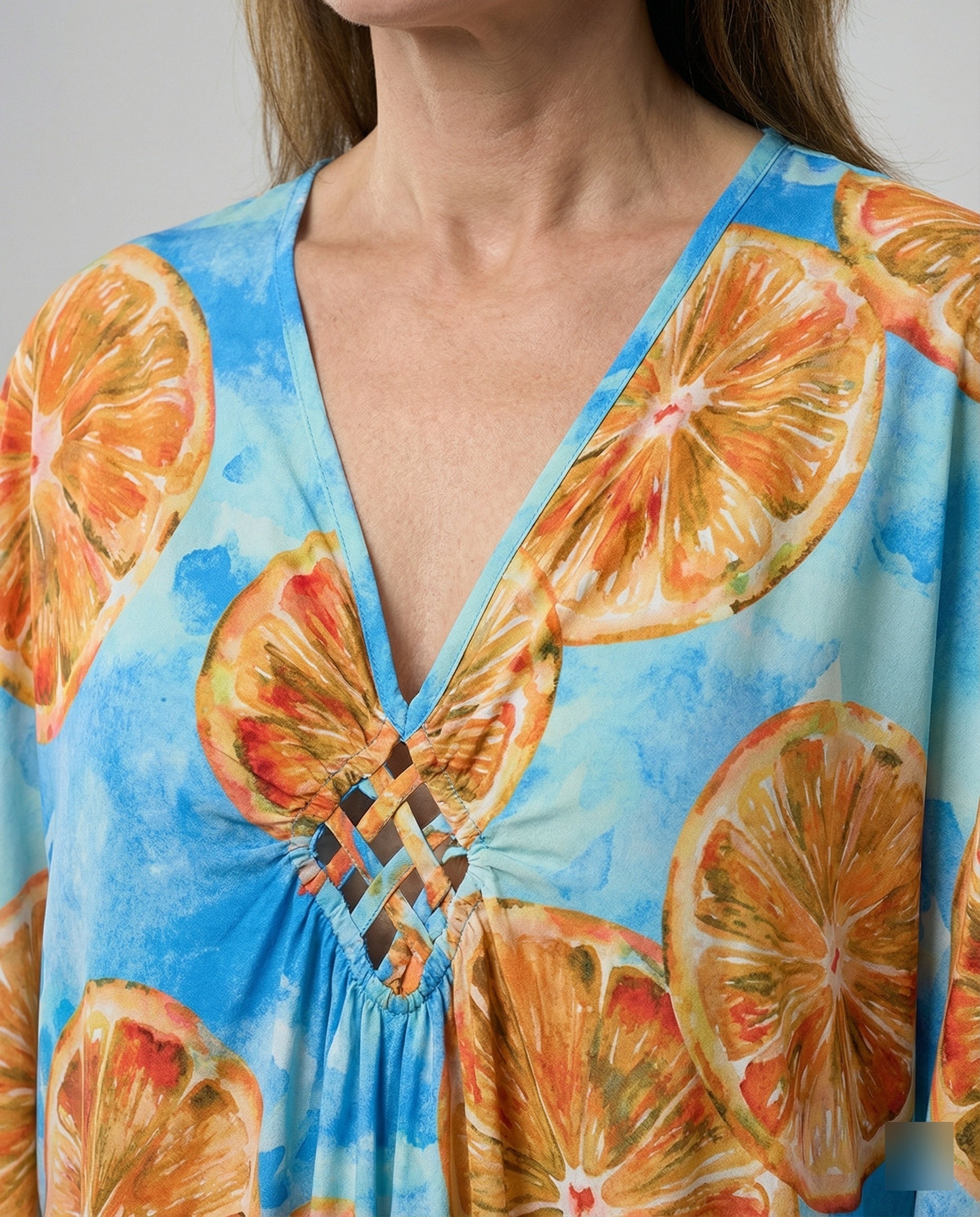 Damen Maxikleid Kaftan Sommer