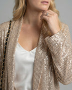 Damen Glitzerndes Blazeranzug mit weitem Bein und schimmernden Pailletten R&B