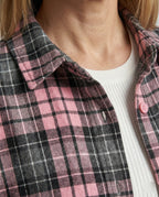 Damen Hemdjacke Flanell lang