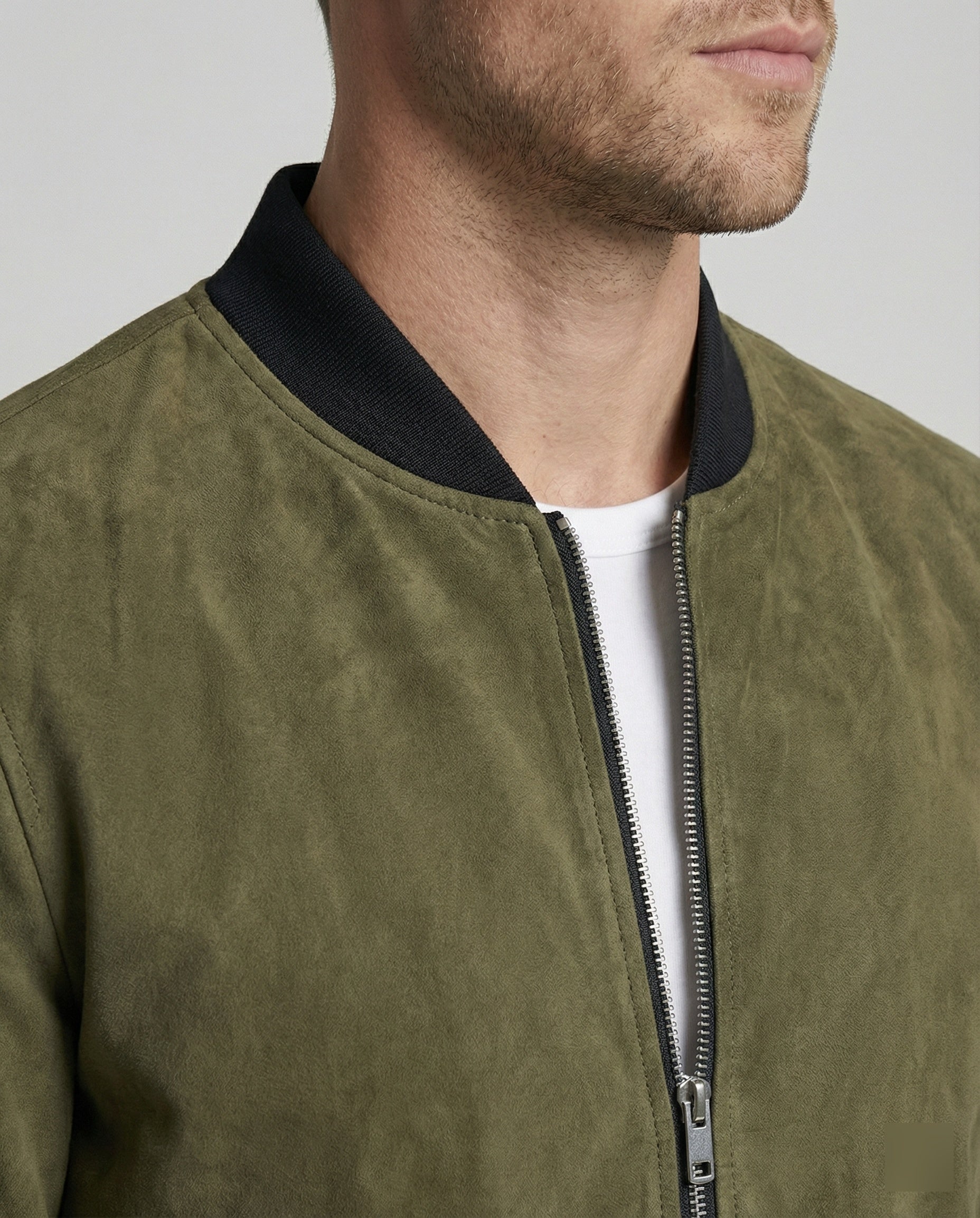 Freizeitkleidung Herren Velours Bomberjacke