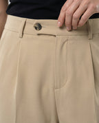 Freizeitkleidung Damen Bundfaltenhose Weit