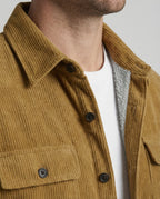 Herren Langarmhemd Cord Freizeit