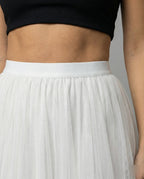langer, bauschiger Tutu-Tüllrock, fließend, trapezförmig, für Damen, lässig, weich