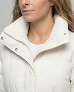 Oversized Daunenjacke Damen mit Taschen und Gürtel