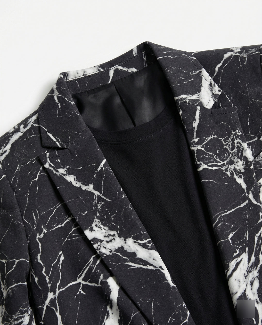 Damen Kurzblazer mit Print und Revers