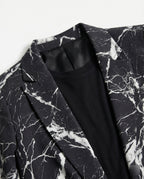 Damen Kurzblazer mit Print und Revers
