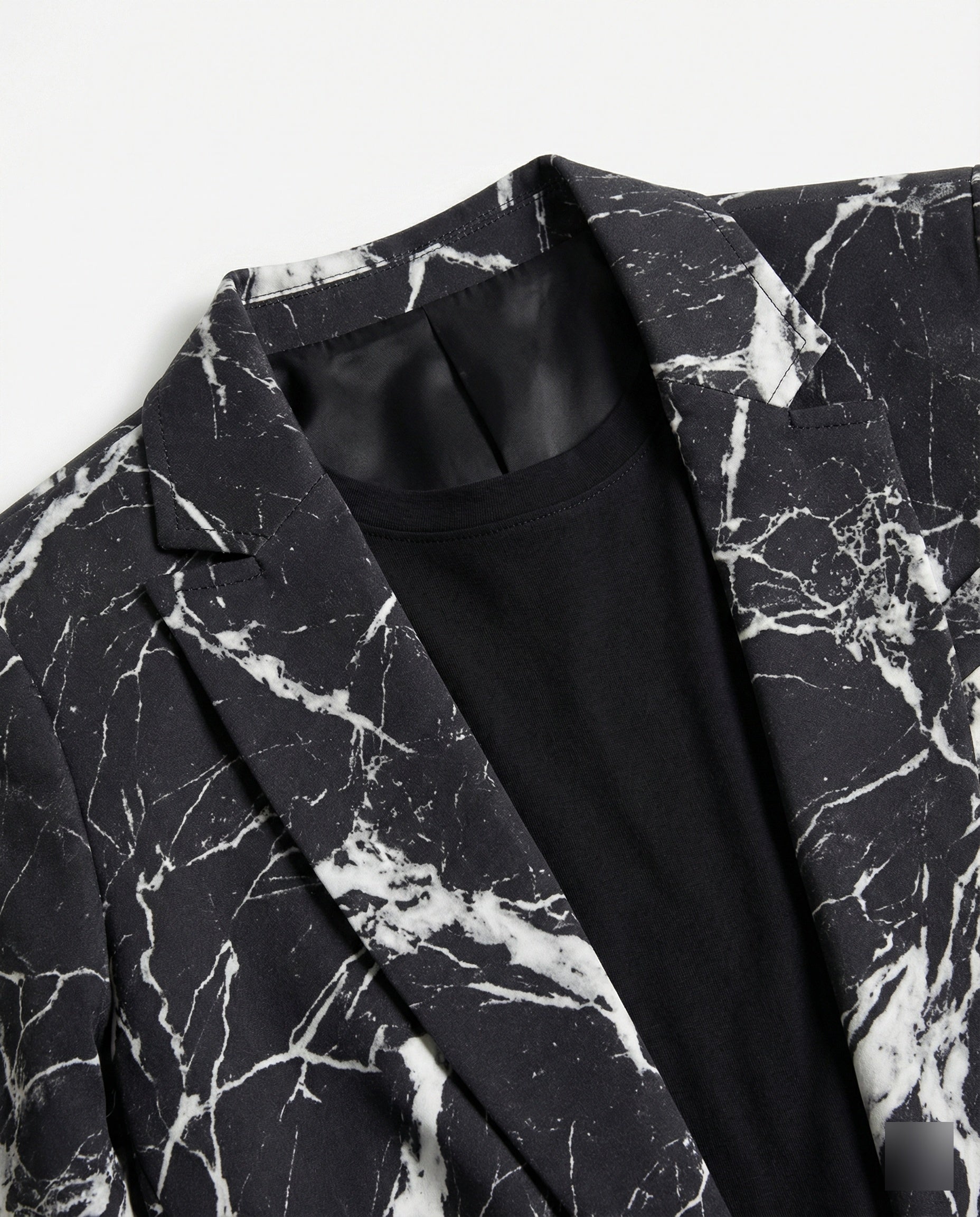 Damen Kurzblazer mit Print und Revers