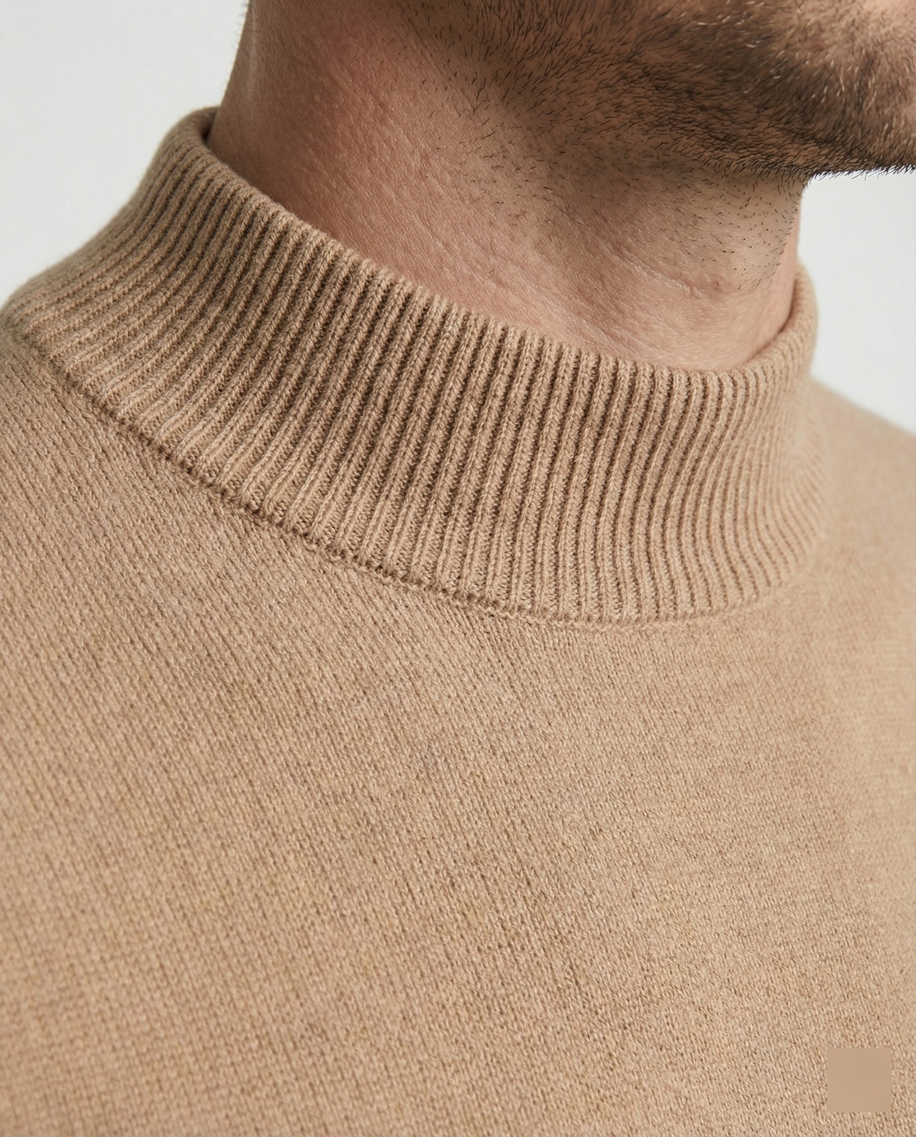Herren Strickpullover mit Stehkragen