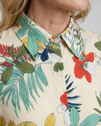 Damen Bluse Floral Viskose