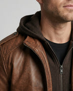 Stilvolle Herrenjacke mit Kapuze