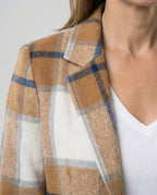Damen Karierter Blazer mit taillierter Passform