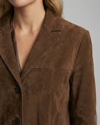 R&B | Wildlederjacke Klassische Braune Jacke