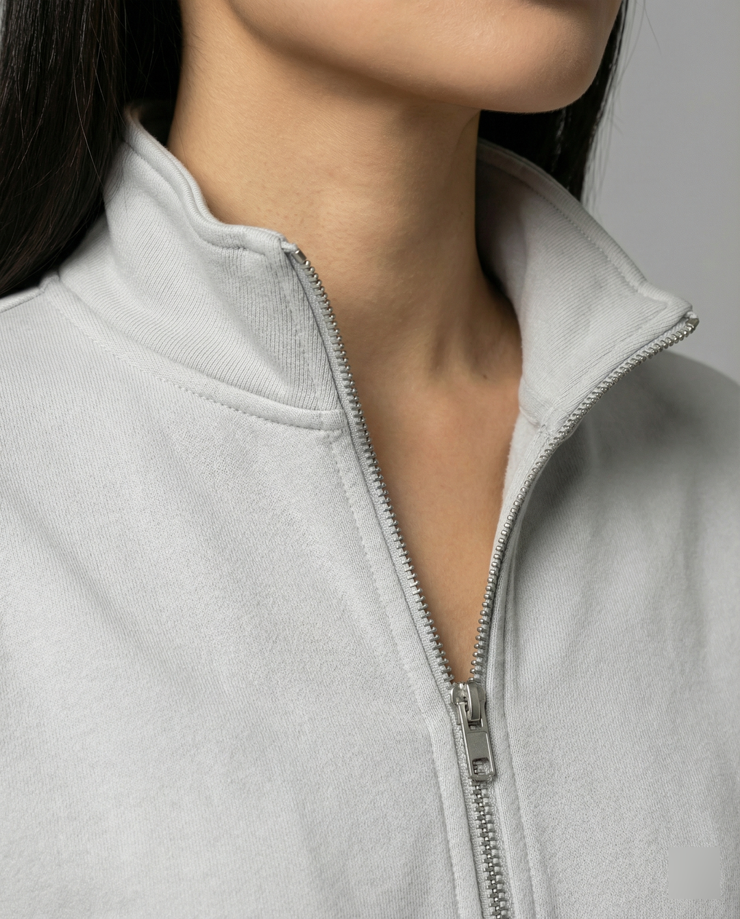Damen Sportlicher Freizeitanzug mit hohem Kragen und Bündchen R&B