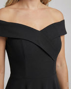 R&B | Elegantes Off-Shoulder Langes Catwalk Abendkleid
