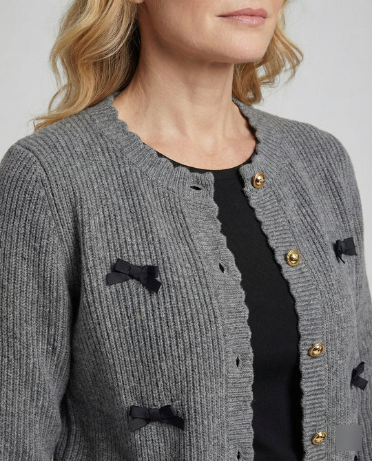 Damen Cardigan mit dekorativen Knöpfen