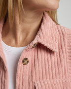 Damen Lässige Cordjacke mit Taschen