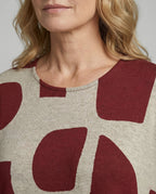 Damen Jerseykleid lang Print