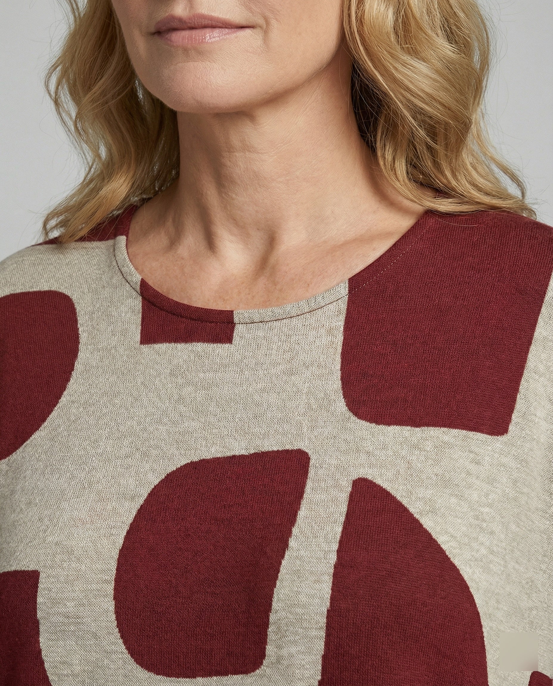 Damen Jerseykleid lang Print