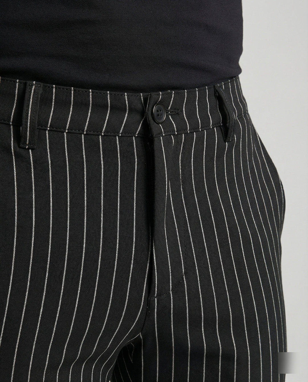 Herren stylische und bequeme Slim-Fit Hose mit gestreiftem Design R&B