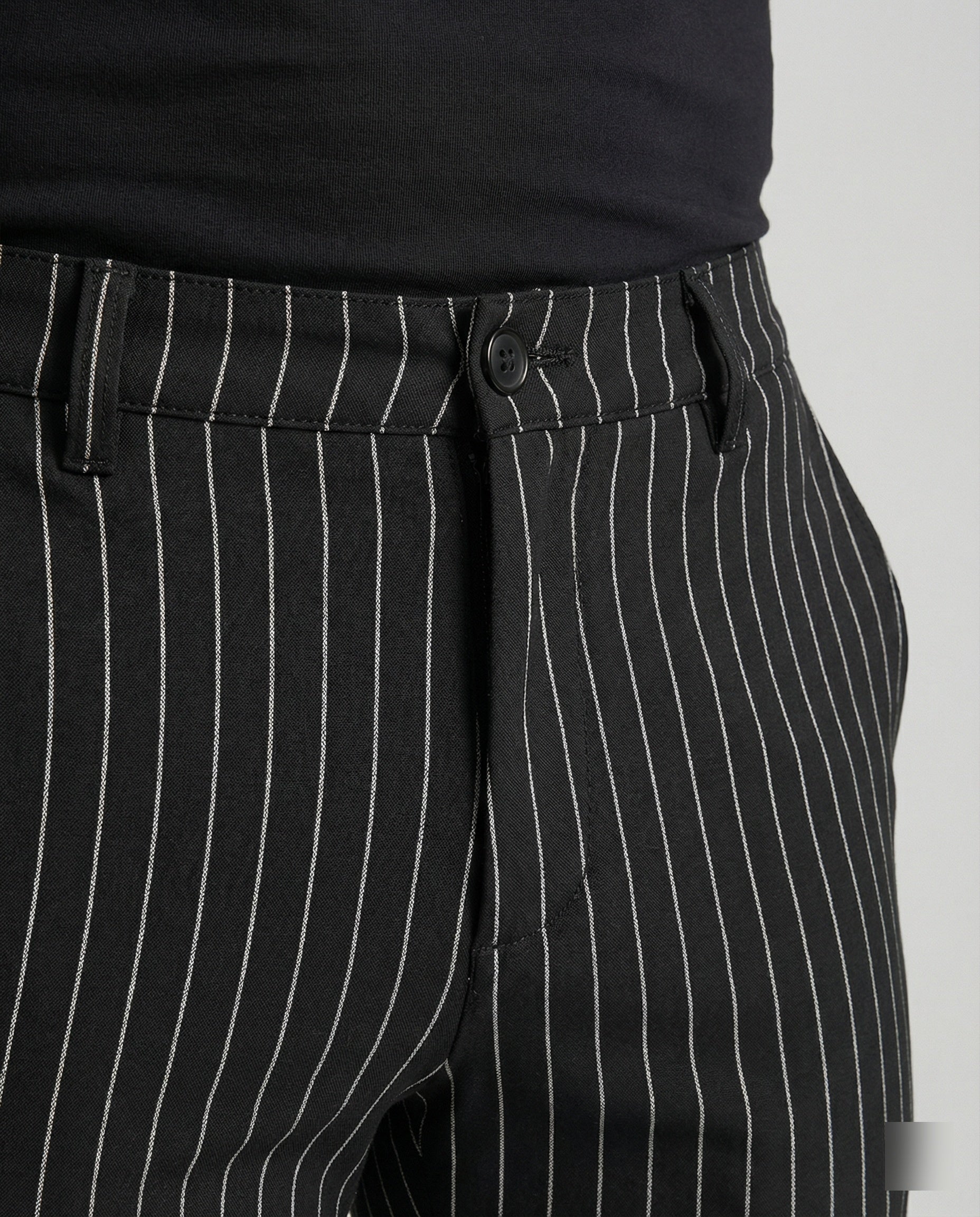 Herren stylische und bequeme Slim-Fit Hose mit gestreiftem Design