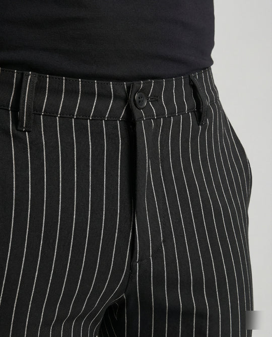 Herren stylische und bequeme Slim-Fit Hose mit gestreiftem Design R&B