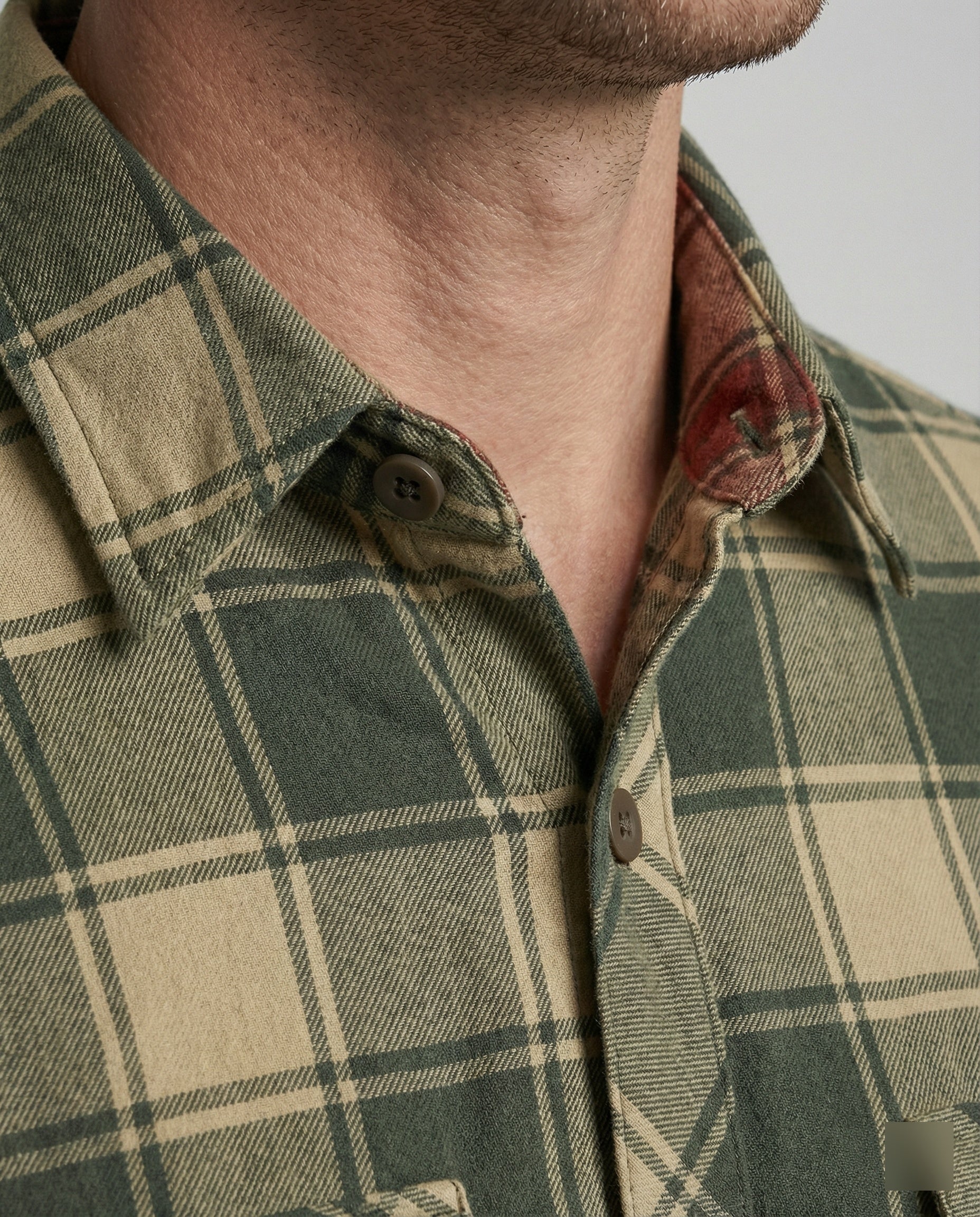 Herren Langarmhemd Herren Flanell