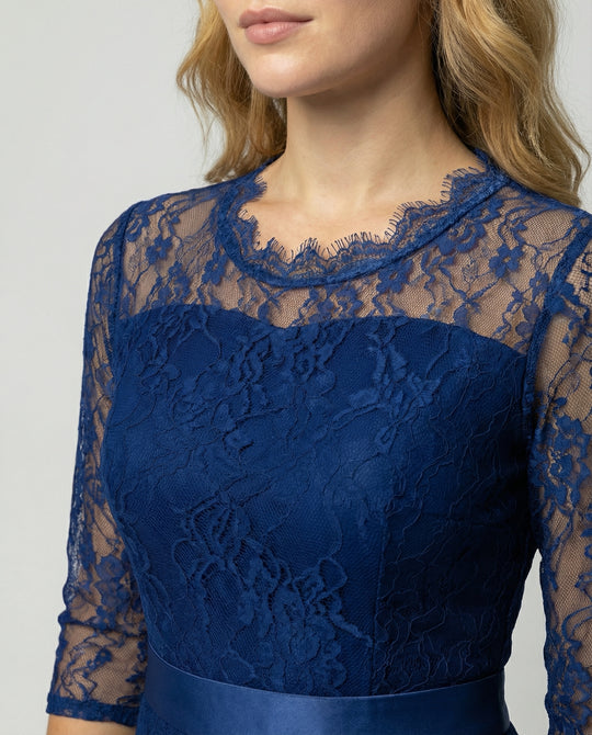 Eleganter Damen Jumpsuit mit Spitzenärmeln und Weitem Bein | R&B