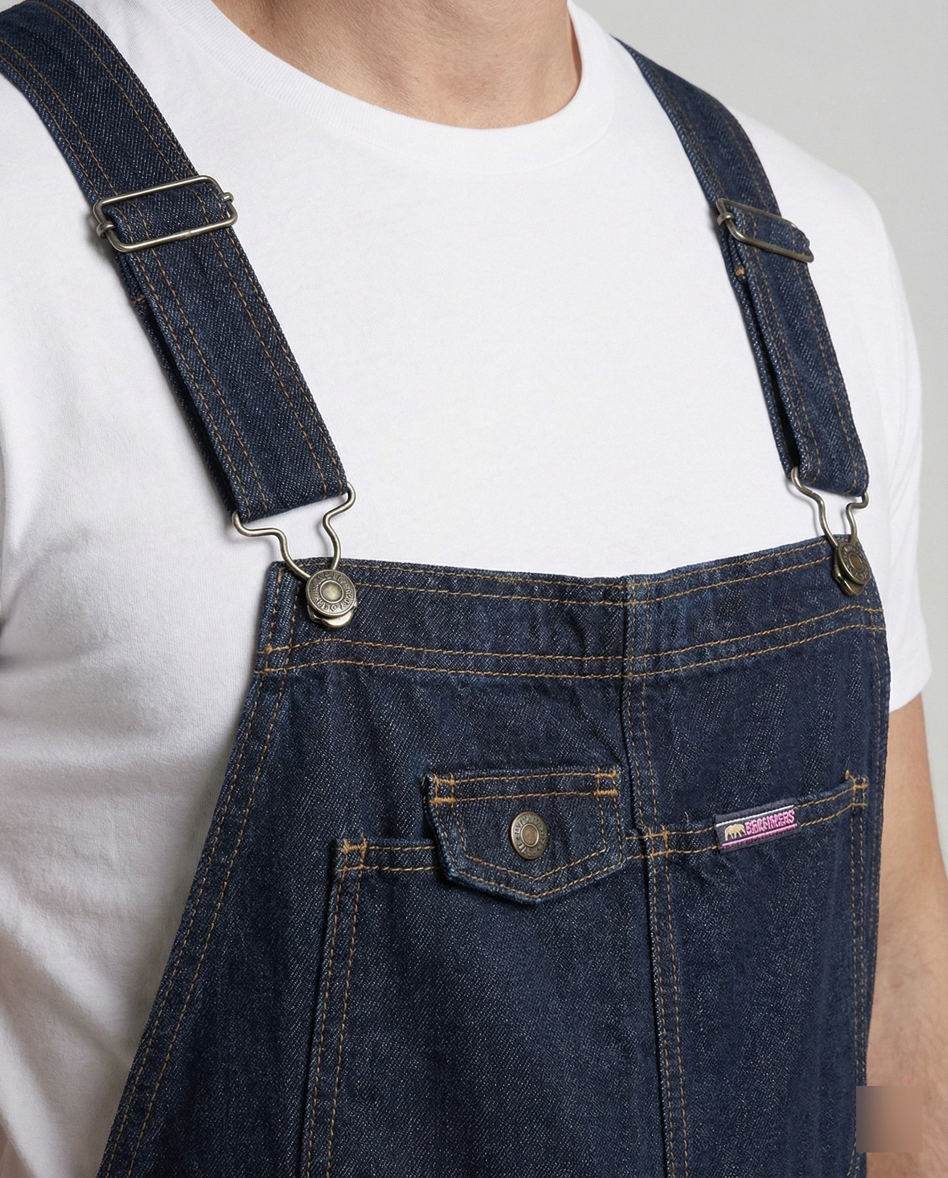 Herren Jeans Latzhose Denim