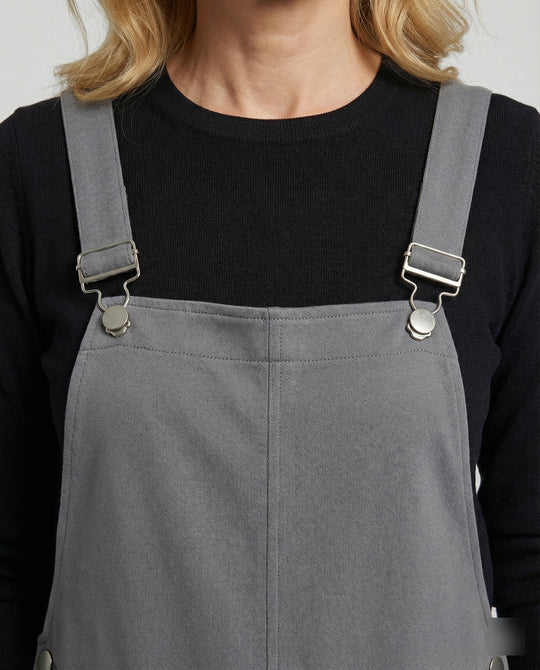 Damen Latzhose mit weitem Bein