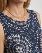 Kurzoverall Mit Ethno Muster Damen