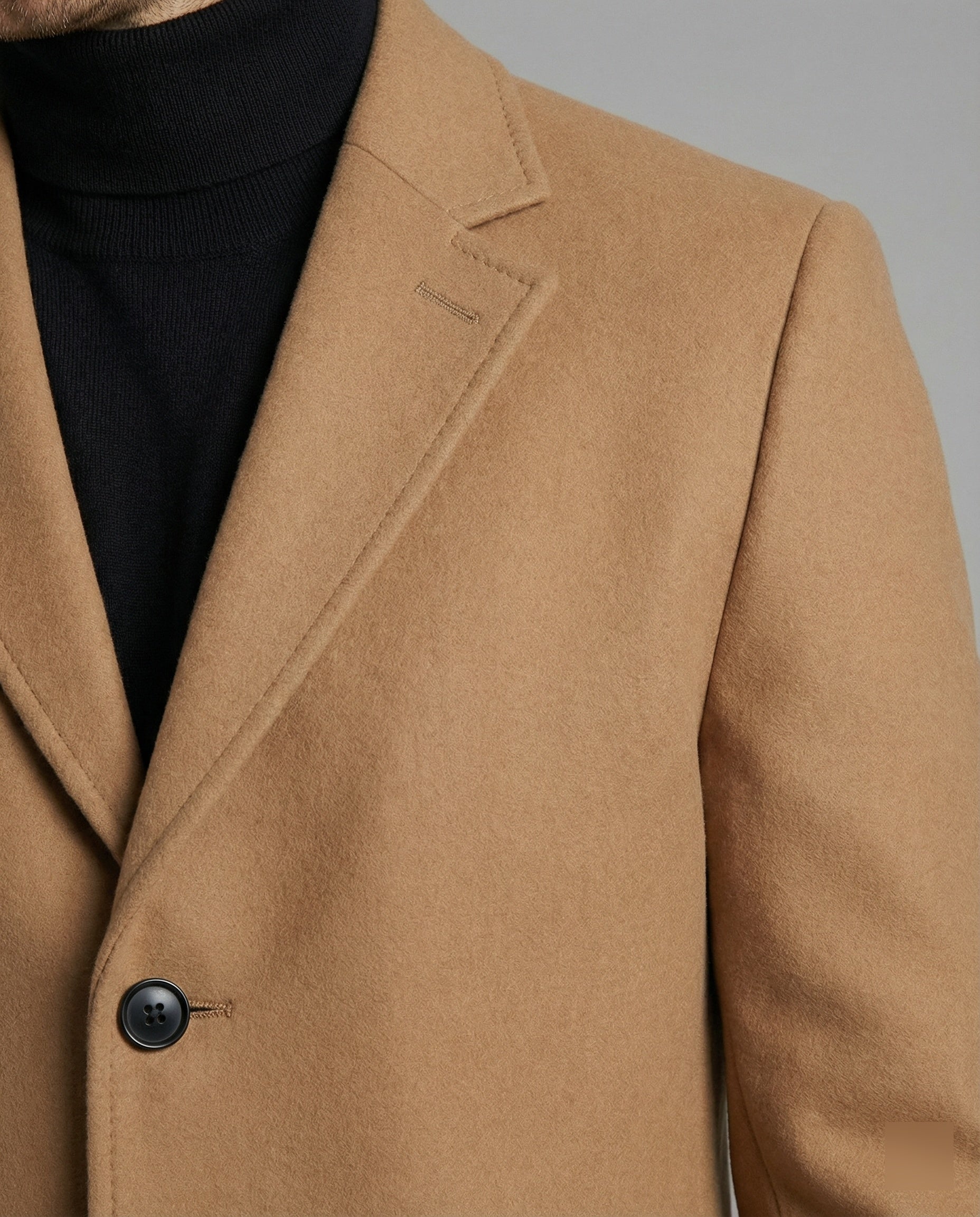 Eleganter Wolltrenchcoat Herren