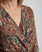 Blumenkleid Damen Paisley Minikleid