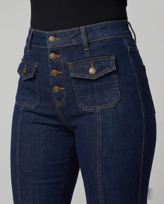 Damen High-Waist Schlagjeans R&B