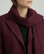 Damen elegante Blazerjacke mit abnehmbarem Schal