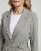Taillierter Blazer Mit Bindegürtel Damen