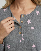 Damen Pyjama Set Damen Print