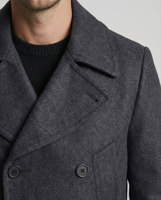 Herren eleganter doppelt-knöpfiger Übermantel aus hochwertigem Material R&B