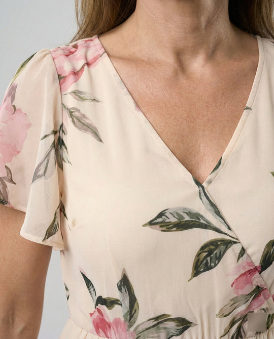 Freizeitkleid Damen Chiffon High Low